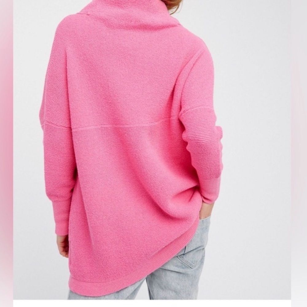 Free People Pink Cowl Neck Sweater - Picture 6 of 16